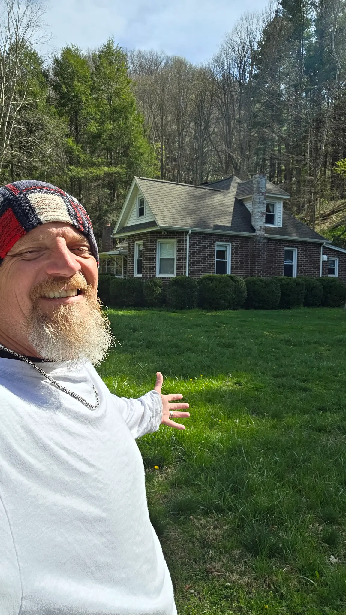 Happy client with his new Virginia home